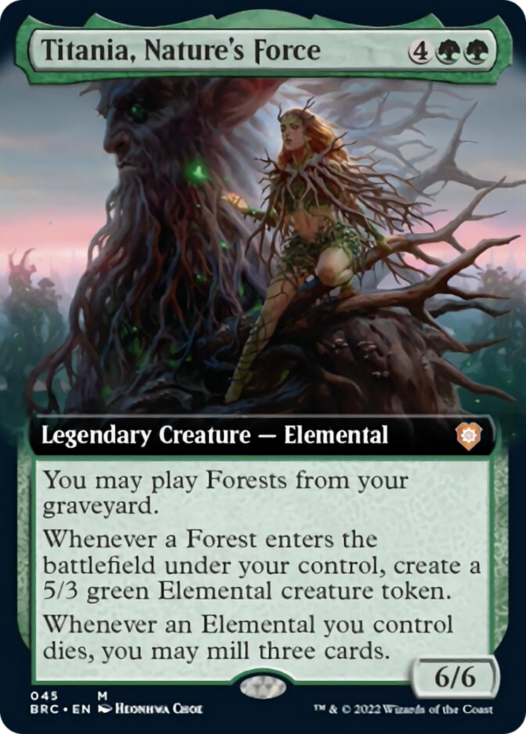 Titania, Nature's Force (Extended Art) [The Brothers' War Commander] | Odin's Place