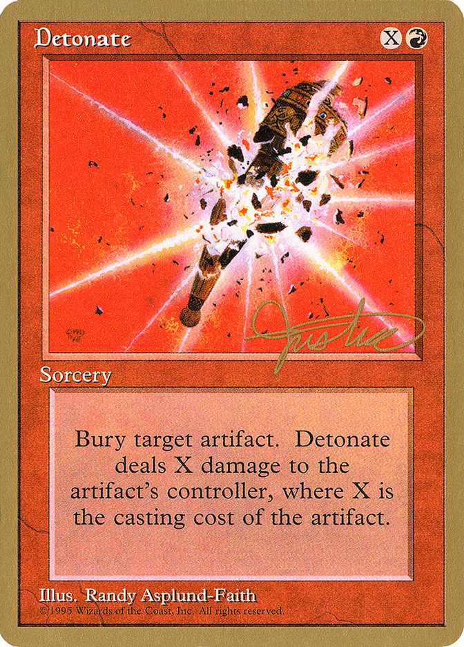 Detonate (Mark Justice) [Pro Tour Collector Set] | Odin's Place