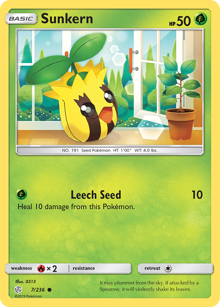 Sunkern (7/236) [Sun & Moon: Cosmic Eclipse] | Odin's Place