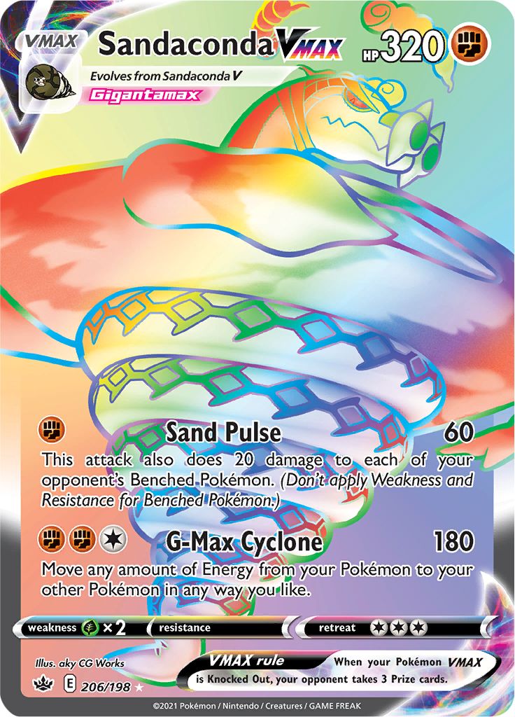Sandaconda VMAX (206/198) [Sword & Shield: Chilling Reign] | Odin's Place