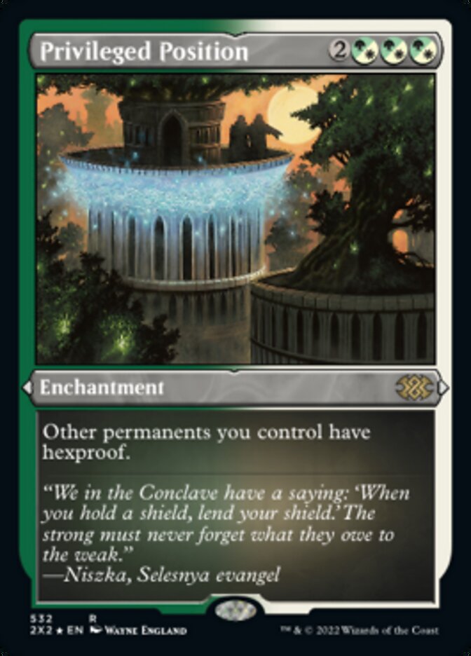 Privileged Position (Foil Etched) [Double Masters 2022] | Odin's Place