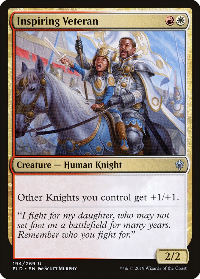 Inspiring Veteran [Throne of Eldraine] | Odin's Place