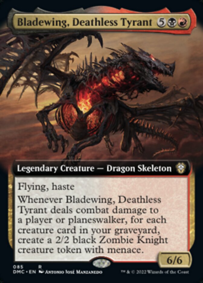 Bladewing, Deathless Tyrant (Extended Art) [Dominaria United Commander] | Odin's Place