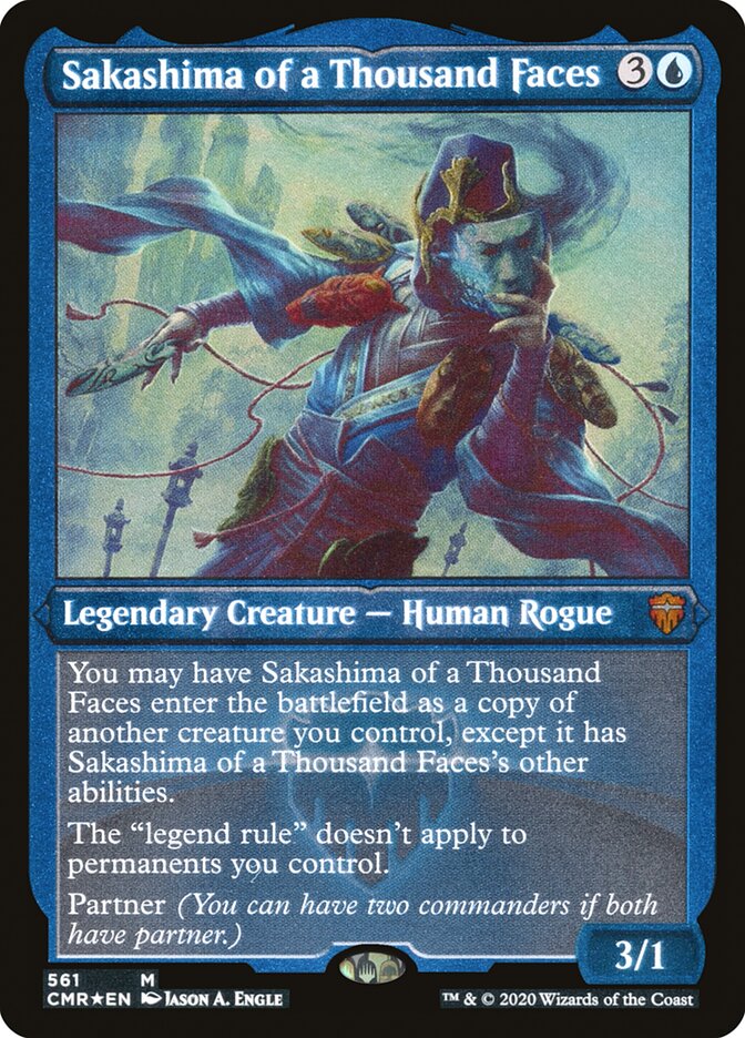 Sakashima of a Thousand Faces (Etched) [Commander Legends] | Odin's Place