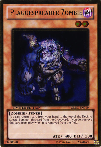 Plaguespreader Zombie [GLD3-EN019] Gold Rare | Odin's Place
