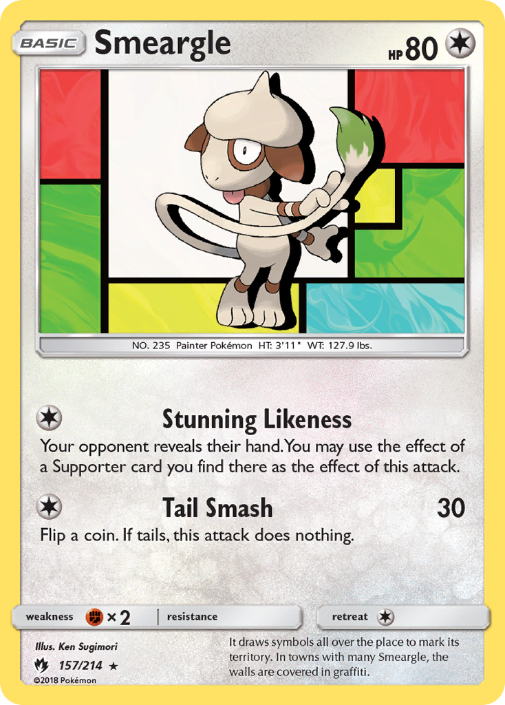 Smeargle (157/214) [Sun & Moon: Lost Thunder] | Odin's Place