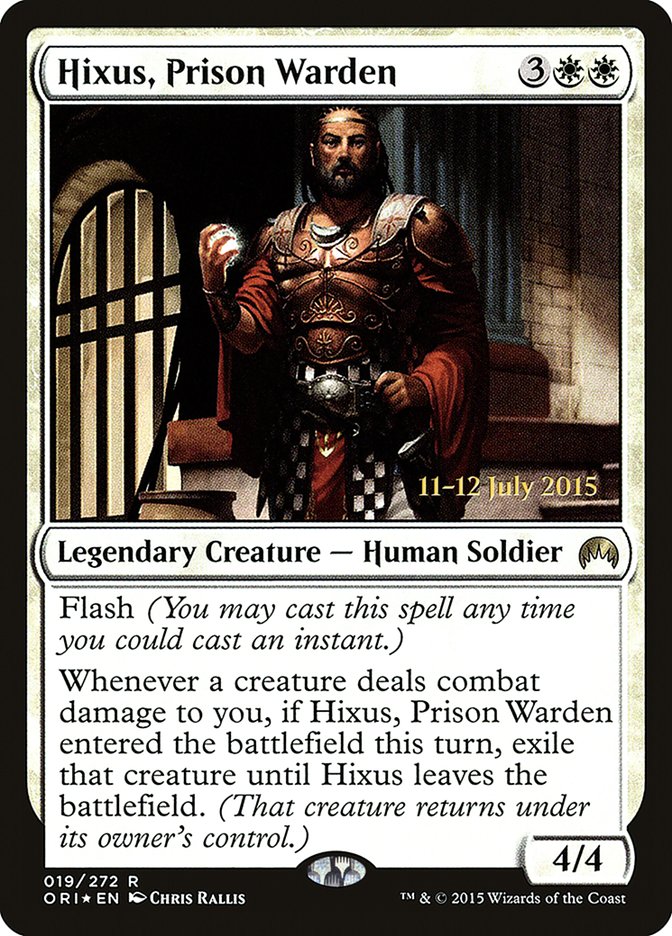 Hixus, Prison Warden (19) [Magic Origins Prerelease Promos] | Odin's Place