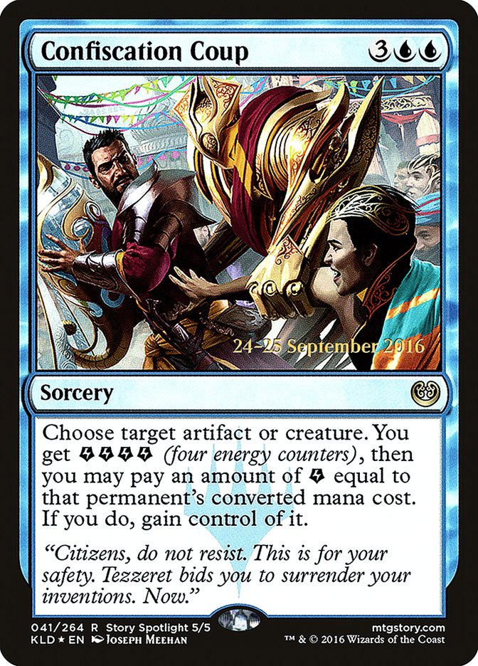 Confiscation Coup (41) [Kaladesh Prerelease Promos] | Odin's Place