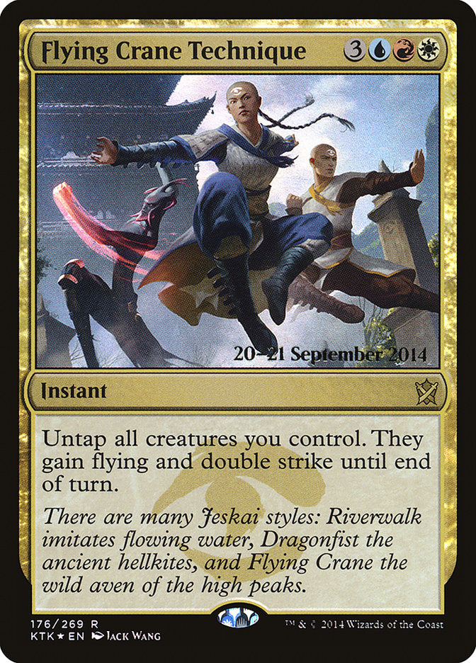 Flying Crane Technique (176) [Khans of Tarkir Prerelease Promos] | Odin's Place