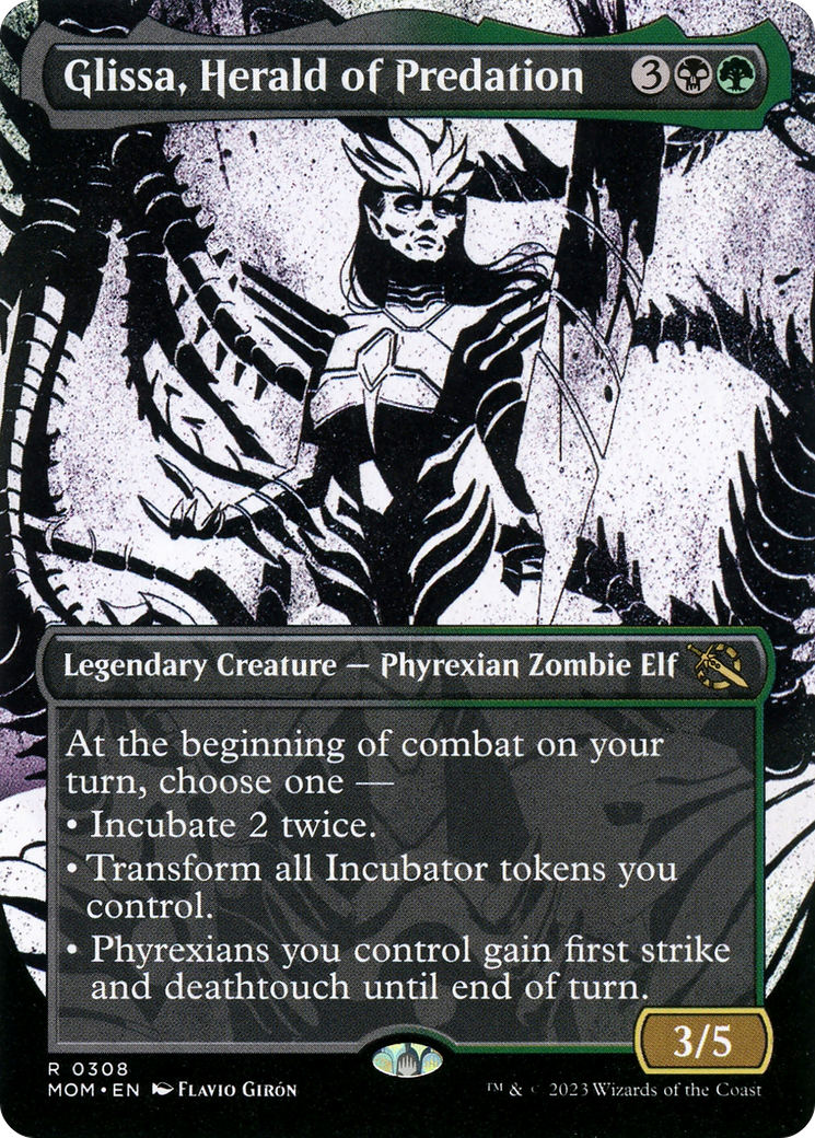 Glissa, Herald of Predation (Showcase Planar Booster Fun) [March of the Machine] | Odin's Place