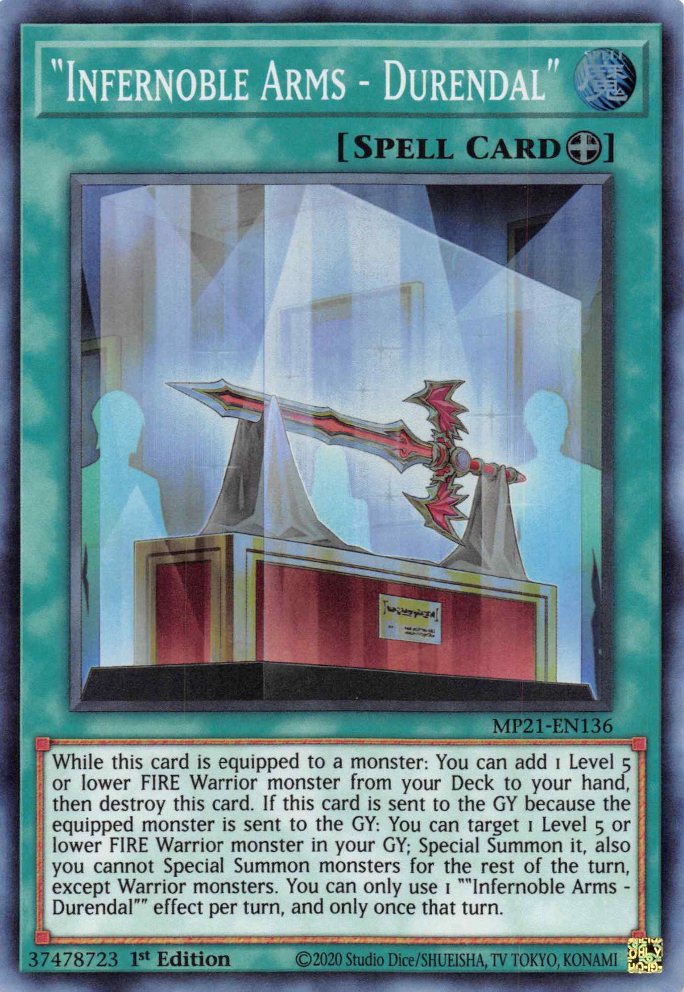 Infernoble Arms - Durendal [MP21-EN136] Super Rare | Odin's Place