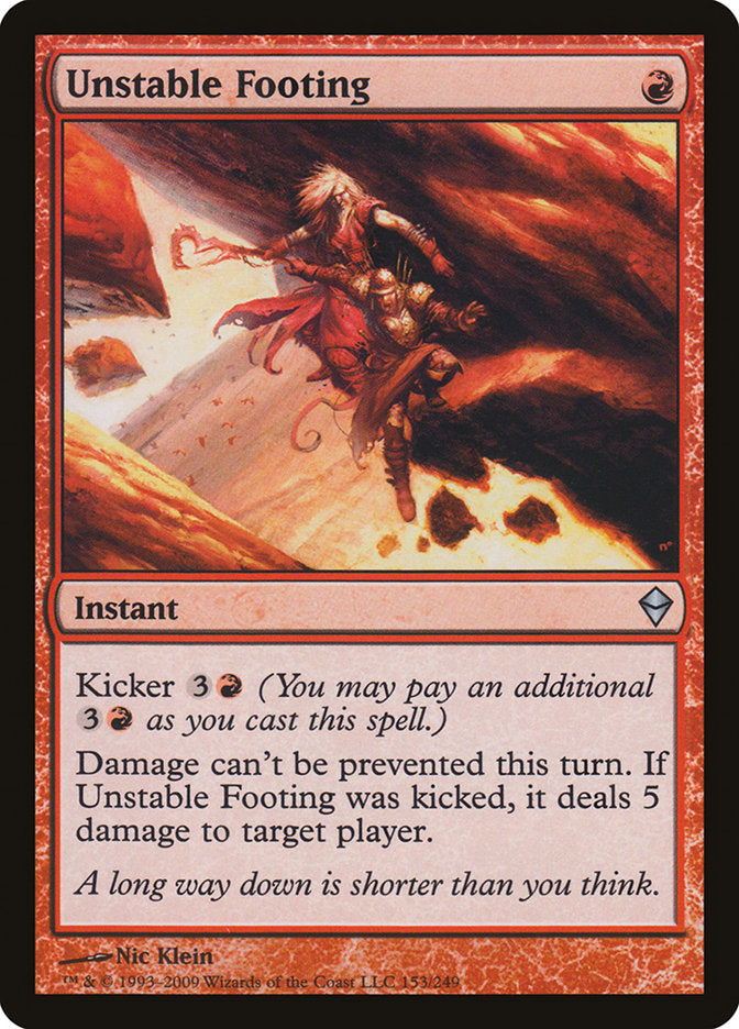 Unstable Footing (153) [Zendikar] | Odin's Place