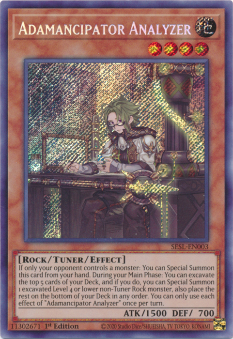 Adamancipator Analyzer [SESL-EN003] Secret Rare | Odin's Place