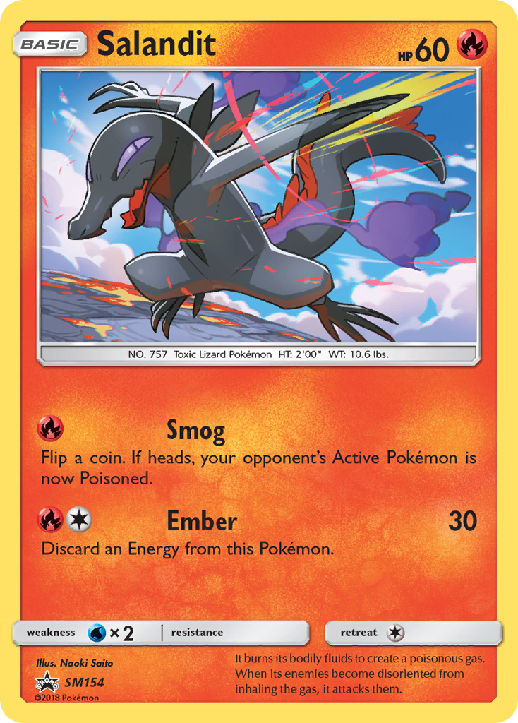 Salandit (SM154) [Sun & Moon: Black Star Promos] | Odin's Place
