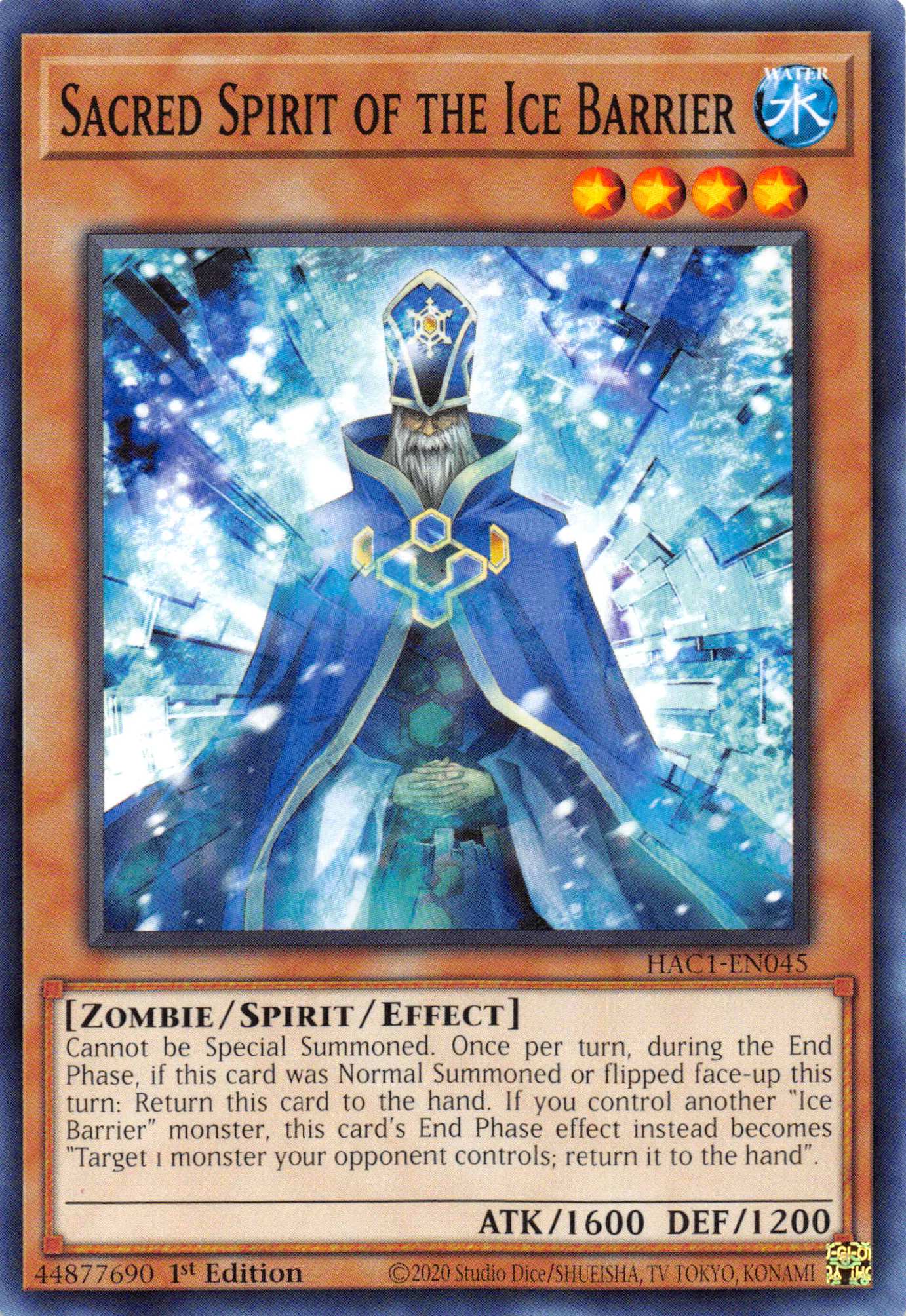 Sacred Spirit of the Ice Barrier (Duel Terminal) [HAC1-EN045] Parallel Rare | Odin's Place