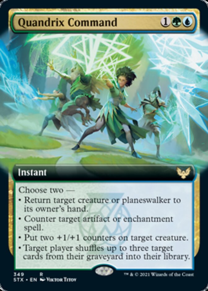 Quandrix Command (Extended Art) [Strixhaven: School of Mages] | Odin's Place