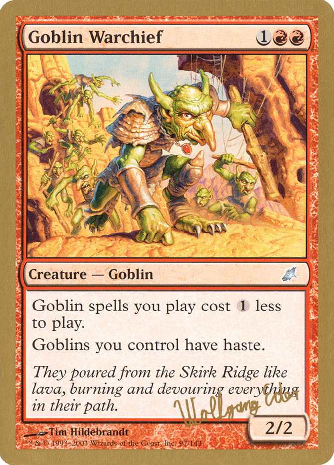 Goblin Warchief (Wolfgang Eder) [World Championship Decks 2003] | Odin's Place