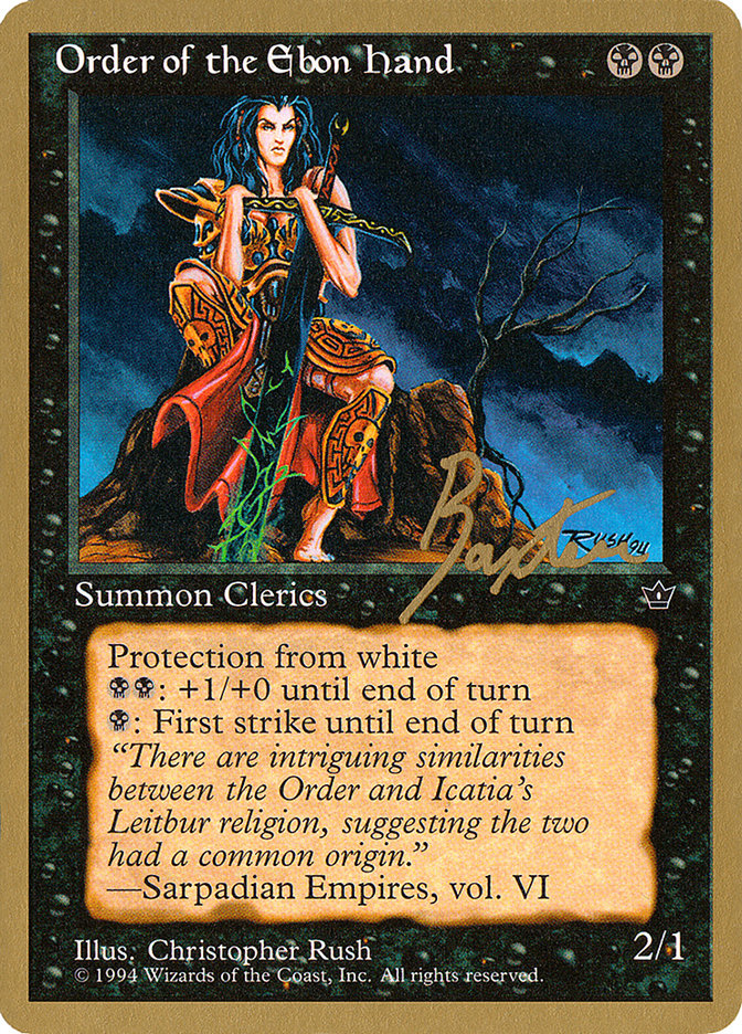 Order of the Ebon Hand (Rush) (George Baxter) [Pro Tour Collector Set] | Odin's Place