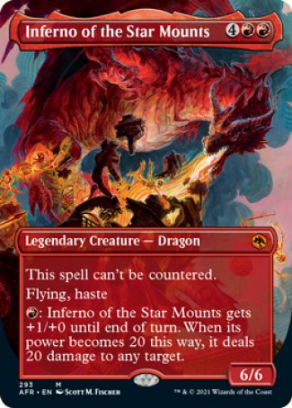Inferno of the Star Mounts (Borderless Alternate Art) [Dungeons & Dragons: Adventures in the Forgotten Realms] | Odin's Place
