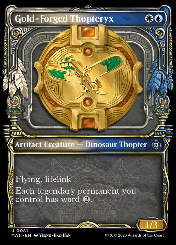 Gold-Forged Thopteryx (Showcase) [March of the Machine: The Aftermath] | Odin's Place