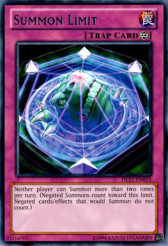 Summon Limit (Purple) [DL17-EN018] Rare | Odin's Place