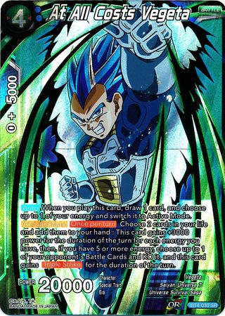 At All Costs Vegeta (BT4-030) [Colossal Warfare] | Odin's Place