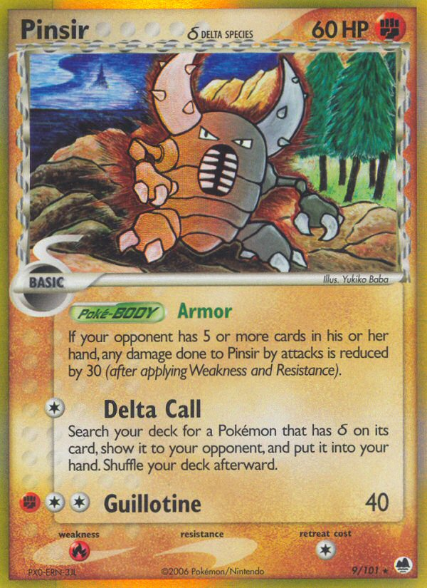 Pinsir (9/101) (Delta Species) [EX: Dragon Frontiers] | Odin's Place