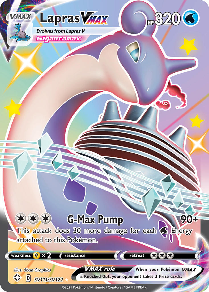Lapras VMAX (SV111/SV122) [Sword & Shield: Shining Fates] | Odin's Place