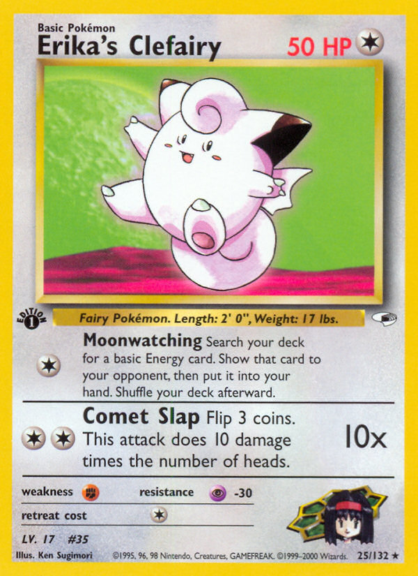 Erika's Clefairy (25/132) [Gym Heroes 1st Edition] | Odin's Place