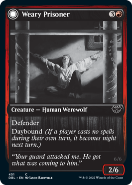 Weary Prisoner // Wrathful Jailbreaker [Innistrad: Double Feature] | Odin's Place