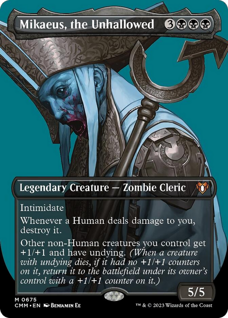 Mikaeus, the Unhallowed (Borderless Profile) [Commander Masters] | Odin's Place