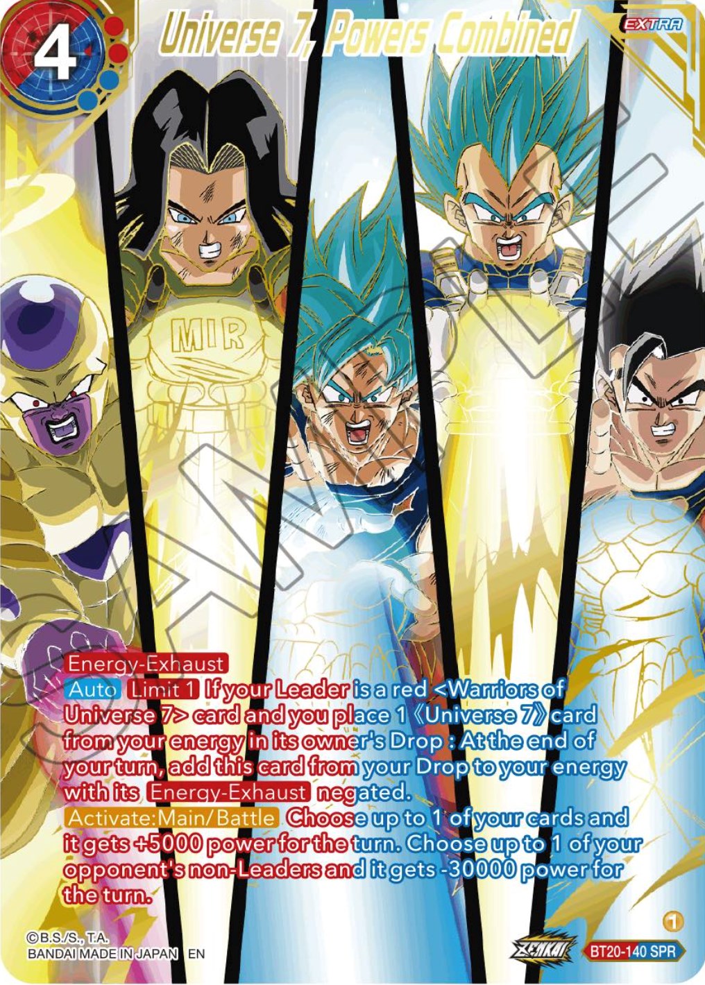 Universe 7, Powers Combined (SPR) (BT20-140) [Power Absorbed] | Odin's Place