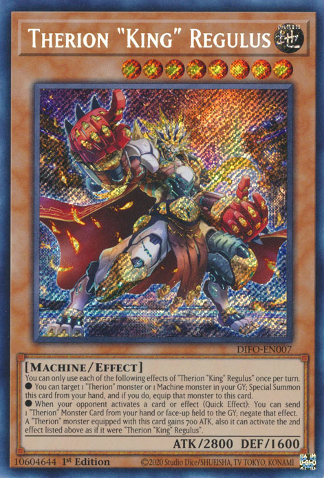 Therion King Regulus [DIFO-EN007] Secret Rare | Odin's Place