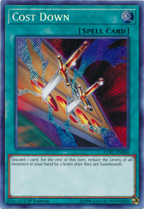 Cost Down [LCKC-EN040] Secret Rare | Odin's Place