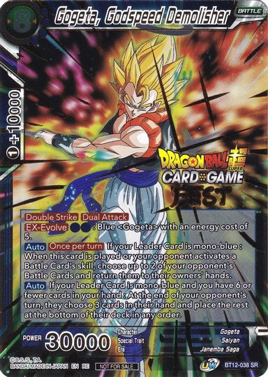 Gogeta, Godspeed Demolisher (Card Game Fest 2022) (BT12-038) [Tournament Promotion Cards] | Odin's Place