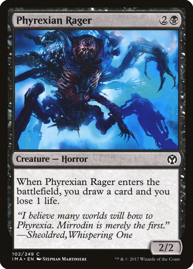 Phyrexian Rager (102) [Iconic Masters] | Odin's Place