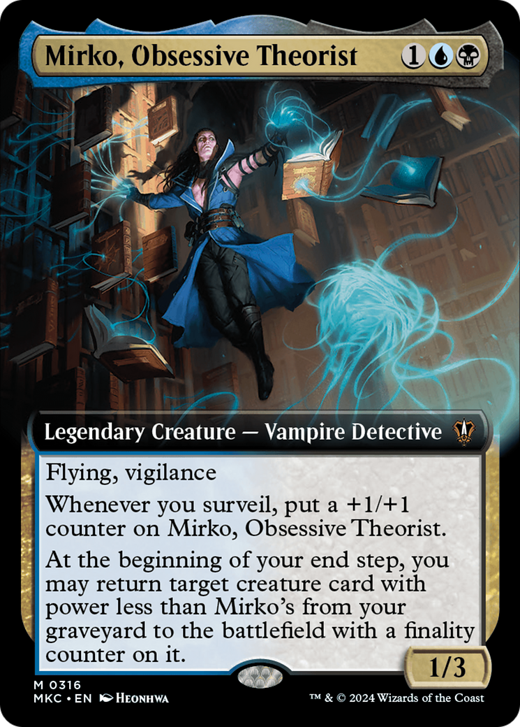 Mirko, Obsessive Theorist (Extended Art) [Murders at Karlov Manor Commander] | Odin's Place