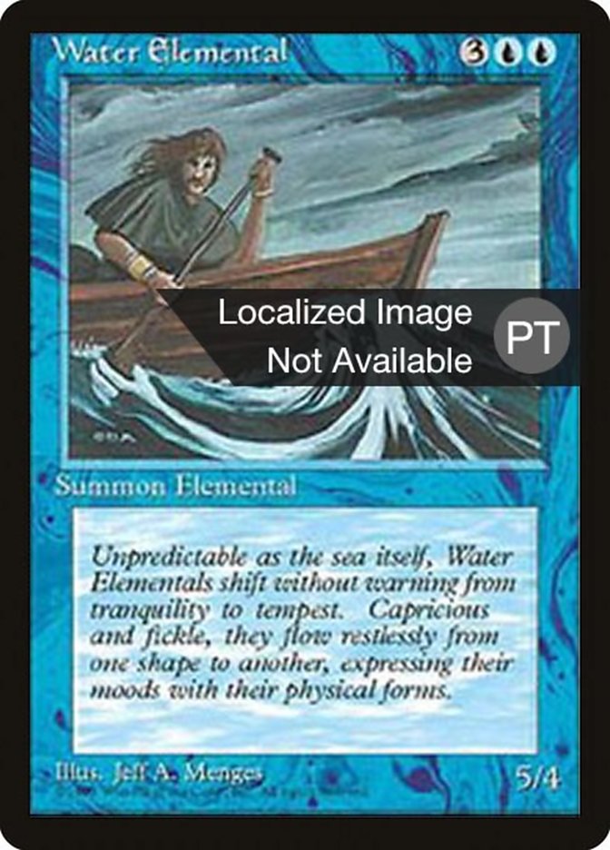 Water Elemental [Fourth Edition (Foreign Black Border)] | Odin's Place