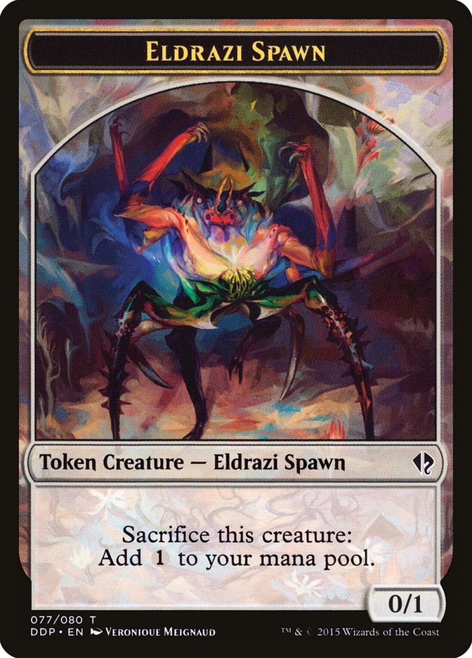 Eldrazi Spawn Token (077/080) [Duel Decks: Zendikar vs. Eldrazi] | Odin's Place