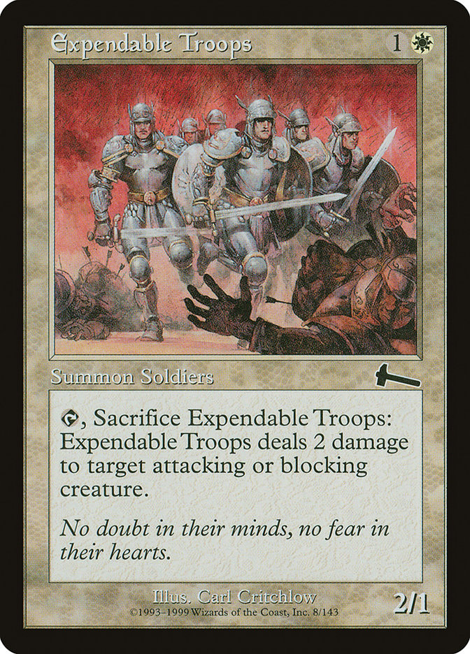 Expendable Troops (8) [Urza's Legacy] | Odin's Place