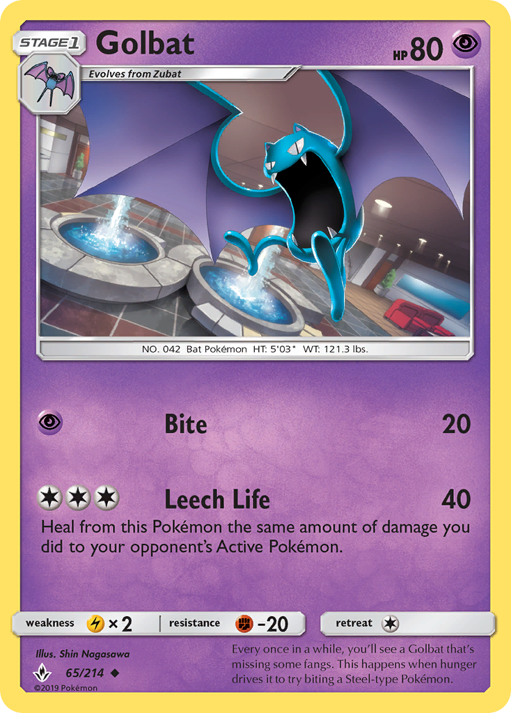 Golbat (65/214) [Sun & Moon: Unbroken Bonds] | Odin's Place
