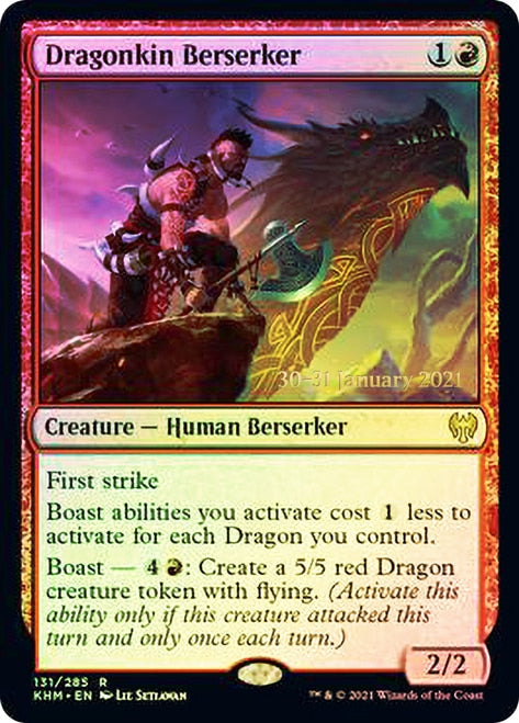 Dragonkin Berserker [Kaldheim Prerelease Promos] | Odin's Place