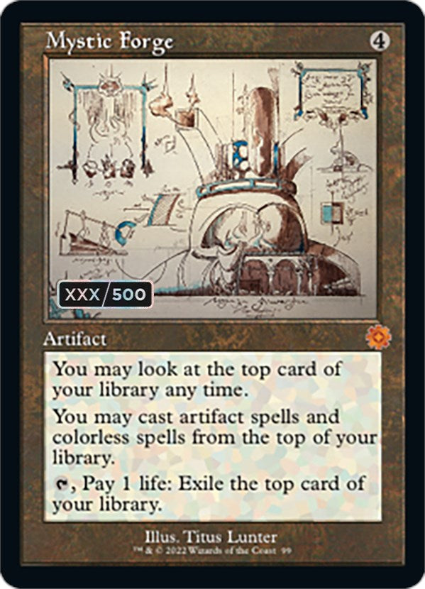 Mystic Forge (Retro Schematic) (Serialized) [The Brothers' War Retro Artifacts] | Odin's Place