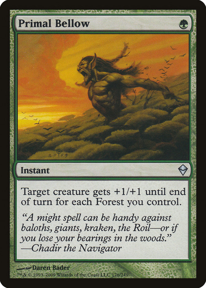 Primal Bellow (176) [Zendikar] | Odin's Place