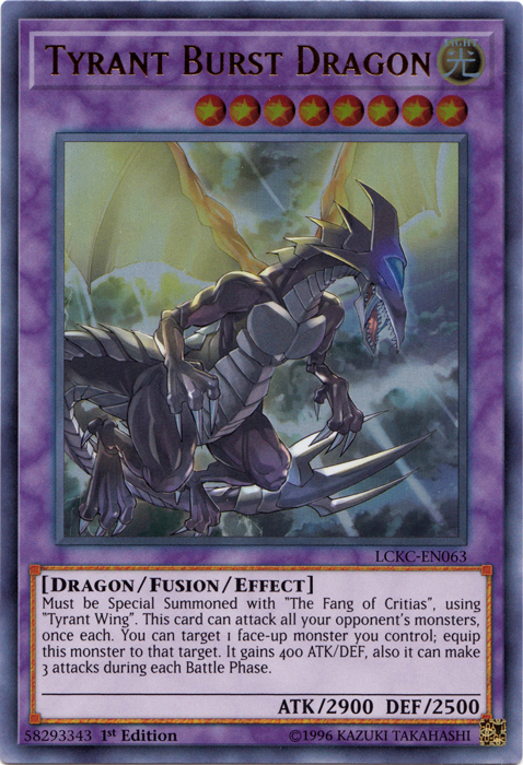Tyrant Burst Dragon [LCKC-EN063] Ultra Rare | Odin's Place
