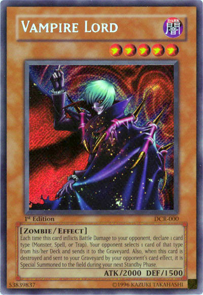 Vampire Lord [DCR-000] Secret Rare | Odin's Place
