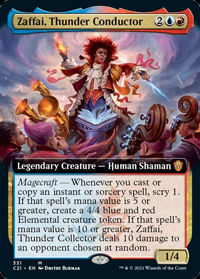 Zaffai, Thunder Conductor (Extended Art) [Commander 2021] | Odin's Place