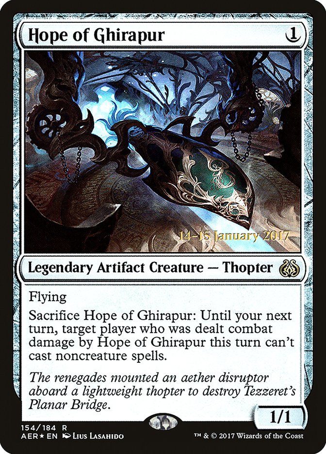 Hope of Ghirapur (154) [Aether Revolt Prerelease Promos] | Odin's Place