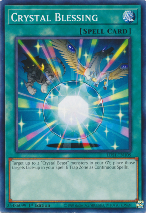 Crystal Blessing [LDS1-EN105] Common | Odin's Place