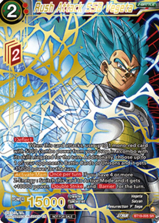 Rush Attack SSB Vegeta (Zenkai Cup 2022 Top 8) (BT18-005) [Tournament Promotion Cards] | Odin's Place